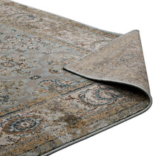 Load image into Gallery viewer, Hisa Distressed Vintage Floral Lattice 5x8 Area Rug by Modway

