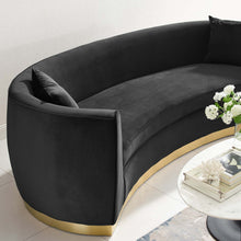 Load image into Gallery viewer, Resolute Curved Performance Velvet Sofa by Modway
