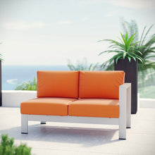 Load image into Gallery viewer, Shore Right-Arm Corner Sectional Outdoor Patio Aluminum Loveseat by Modway
