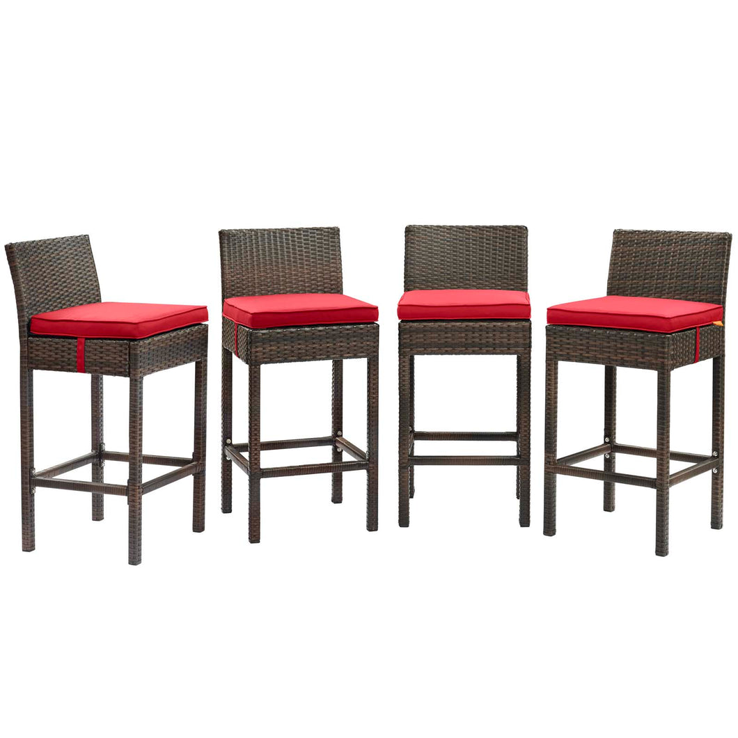 Conduit Bar Stool Outdoor Patio Set of 4