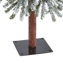 Load image into Gallery viewer, 5&#39; Flocked Grand Alpine Artificial Christmas Tree with 200 Clear Lights
