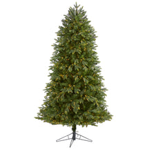 Load image into Gallery viewer, 6.5' Oregon Fir Artificial Christmas Tree w/ 1350 Warm White LED Lights
