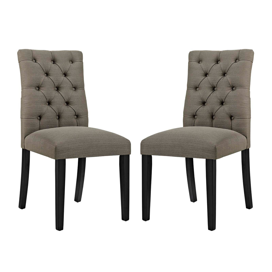 Duchess Fabric Dining Chair Set of 2 by Modway
