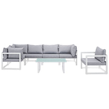 Load image into Gallery viewer, Fortuna 7 Piece Outdoor Patio Sectional Sofa Set by Modway
