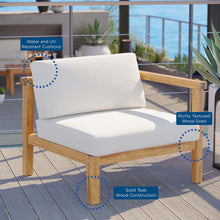 Load image into Gallery viewer, Bayport Outdoor Patio Teak Wood Right-Arm Chair by Modway
