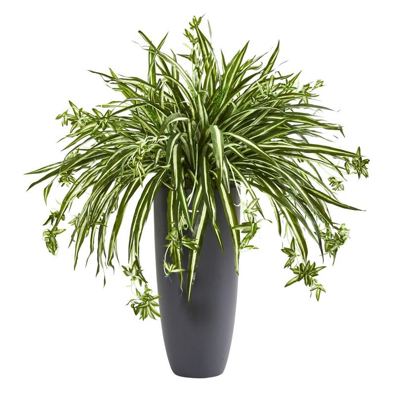 33'' Spider Artificial Plant in Cylinder Planter