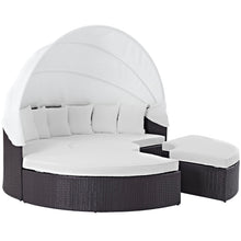 Load image into Gallery viewer, Convene Outdoor Patio Wicker Rattan Canopy Sectional Daybed by Modway

