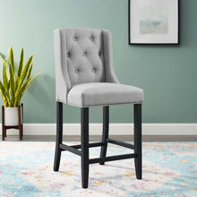 Load image into Gallery viewer, Baronet Tufted Button Upholstered Fabric Counter Stool by Modway
