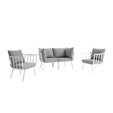 Load image into Gallery viewer, Riverside 4 Piece Outdoor Patio Aluminum Set by Modway
