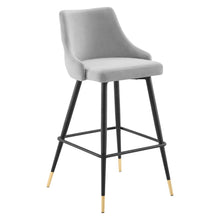 Load image into Gallery viewer, Adorn Performance Velvet Bar Stool Set of 2 by Modway
