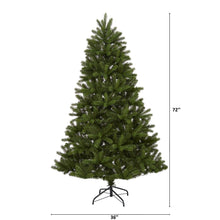Load image into Gallery viewer, 6&#39; New Haven Spruce &#39;Natural Look&#39; Artificial Christmas Tree with 350 LED Lights
