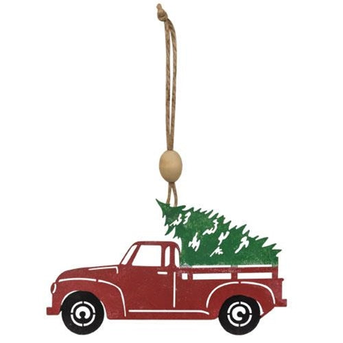 Christmas Truck Iron Ornament (Pack of 4)