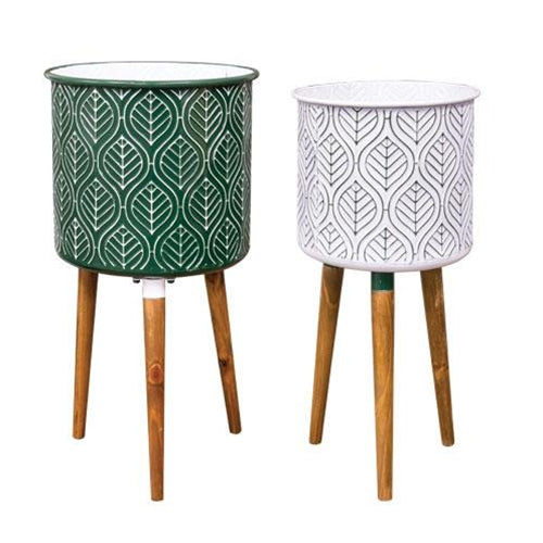 2/Set Leaf Enamel Planters