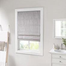 Load image into Gallery viewer, Madison Park Galen 100% Polyester Basketweave Room Darkening Roman Shade MP40-6553 By Olliix

