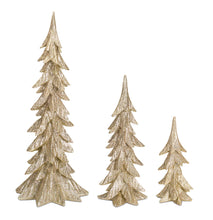 Load image into Gallery viewer, Gold Shimmer Tabletop Holiday Tree (Set of 3)
