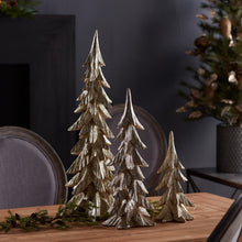 Load image into Gallery viewer, Gold Shimmer Tabletop Holiday Tree (Set of 3)
