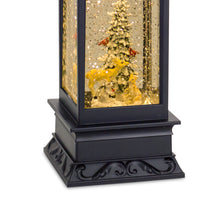 Load image into Gallery viewer, LED Snow Globe Lantern with Snowy Forest Scene 10.5&quot;H
