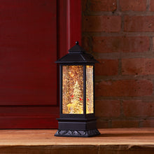 Load image into Gallery viewer, LED Snow Globe Lantern with Snowy Forest Scene 10.5&quot;H
