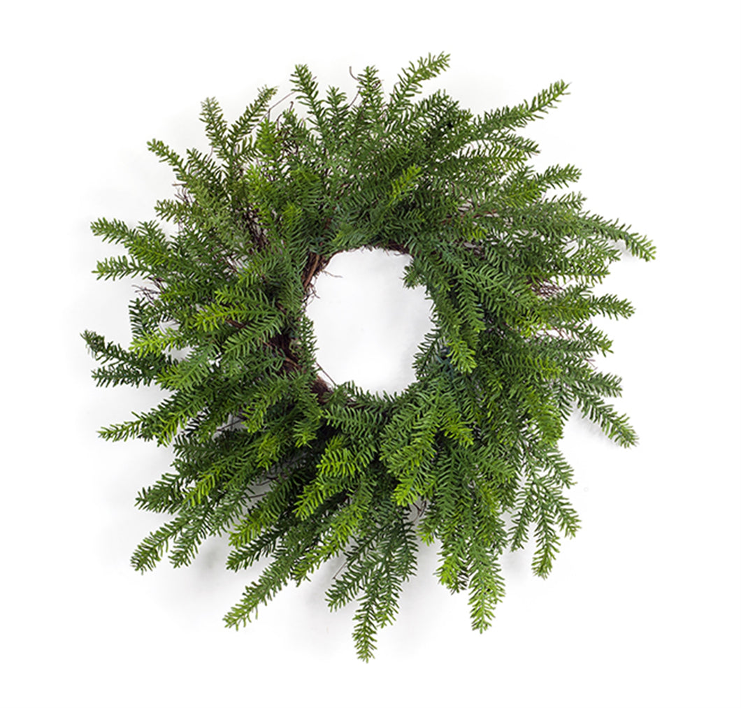 Pine Wreath with Grapevine Base 32