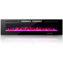 Load image into Gallery viewer, 42/50/60/72 Inch Ultra-Thin Electric Fireplace with Decorative Crystals-72 inches
