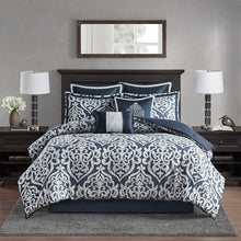 Load image into Gallery viewer, Madison Park Odette 100% Polyester Jacquard 8Pcs Comforter Set MP10-6836 By Olliix
