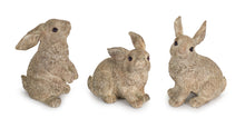 Load image into Gallery viewer, Stone Garden Rabbit Figurine (Set of 3)
