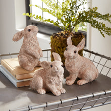 Load image into Gallery viewer, Stone Garden Rabbit Figurine (Set of 3)
