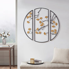Load image into Gallery viewer, Madison Park Golden Gingko Leaves Metal Wall Art MP95B-0250 By Olliix
