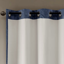 Load image into Gallery viewer, Bentley Ogee Knitted Jacquard Total Blackout Panel SS40-0145 By Olliix
