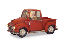 Load image into Gallery viewer, LED Snow Globe Truck with Santa 11.25&quot;L
