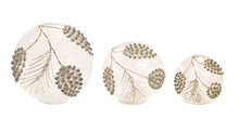 Load image into Gallery viewer, LED Frosted Gold Pinecone Orb (Set of 3)
