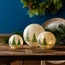 Load image into Gallery viewer, LED Frosted Glass Christmas Tree Orb (Set of 3)
