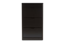Load image into Gallery viewer, Baxton Studio Cayla Modern and Contemporary Black Wood Shoe Cabinet

