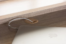 Load image into Gallery viewer, Baxton Studio Fella Mid-Century Modern 4-Drawer Oak and Grey Wood Study Desk
