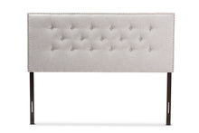 Load image into Gallery viewer, Baxton Studio Windsor Modern and Contemporary Greyish Beige Fabric Upholstered King Size Headboard
