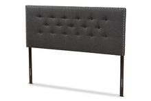 Load image into Gallery viewer, Baxton Studio Windsor Modern and Contemporary Dark Grey Fabric Full Size Headboard
