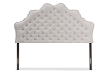 Load image into Gallery viewer, Baxton Studio Hilda Modern and Contemporary Greyish Beige Fabric Full Size Headboard
