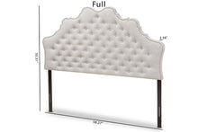 Load image into Gallery viewer, Baxton Studio Hilda Modern and Contemporary Greyish Beige Fabric Full Size Headboard
