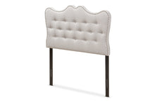 Load image into Gallery viewer, Baxton Studio Emma Modern and Contemporary Greyish Beige Fabric Twin Size Headboard

