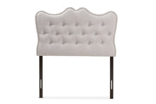 Load image into Gallery viewer, Baxton Studio Emma Modern and Contemporary Greyish Beige Fabric Twin Size Headboard

