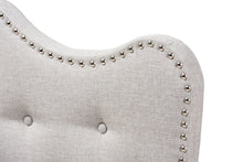 Load image into Gallery viewer, Baxton Studio Emma Modern and Contemporary Greyish Beige Fabric Twin Size Headboard
