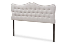Load image into Gallery viewer, Baxton Studio Emma Modern and Contemporary Greyish Beige Fabric Queen Size Headboard

