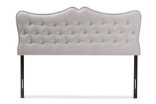 Load image into Gallery viewer, Baxton Studio Emma Modern and Contemporary Greyish Beige Fabric Queen Size Headboard
