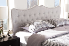 Load image into Gallery viewer, Baxton Studio Emma Modern and Contemporary Greyish Beige Fabric Queen Size Headboard
