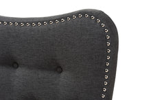 Load image into Gallery viewer, Baxton Studio Emma Modern and Contemporary Dark Grey Fabric Queen Size Headboard
