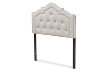 Load image into Gallery viewer, Baxton Studio Edith Modern and Contemporary Greyish Beige Fabric Twin Size Headboard
