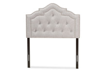 Load image into Gallery viewer, Baxton Studio Edith Modern and Contemporary Greyish Beige Fabric Twin Size Headboard

