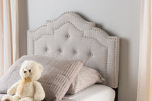 Load image into Gallery viewer, Baxton Studio Edith Modern and Contemporary Greyish Beige Fabric Twin Size Headboard
