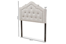 Load image into Gallery viewer, Baxton Studio Edith Modern and Contemporary Greyish Beige Fabric Twin Size Headboard

