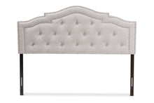Load image into Gallery viewer, Baxton Studio Edith Modern and Contemporary Greyish Beige Fabric Full Size Headboard
